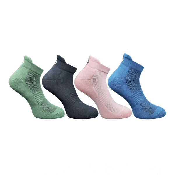 Generic 4_Pair Set Unisex Casual Bamboo Cotton Printed Ankle Length Socks (Multicolor)