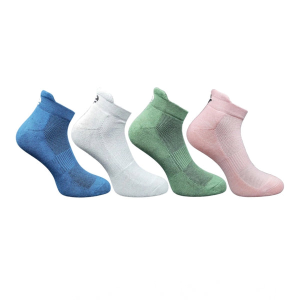 Generic 4_Pair Set Unisex Casual Bamboo Cotton Printed Ankle Length Socks (Multicolor)